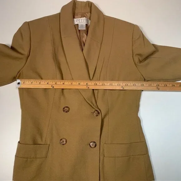 Petite Sophisticate 100% Wool Blazer – Size 6 Petite - Picture 6 of 9